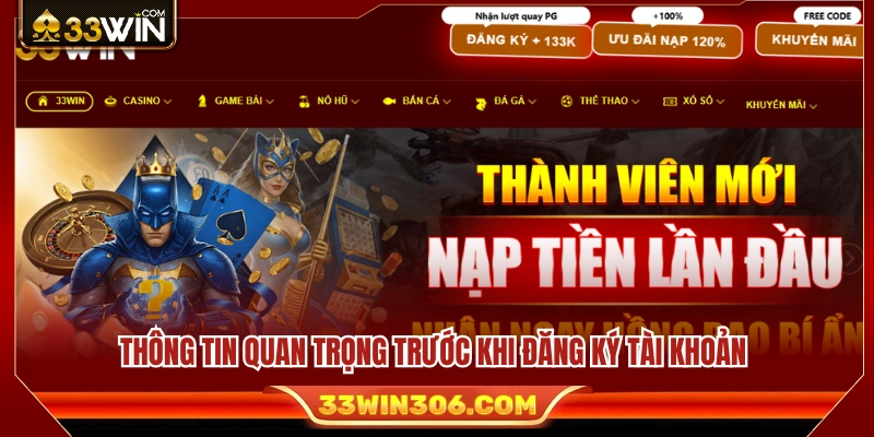 Những điều cần biết trước khi đăng ký tài khoản thành viê 