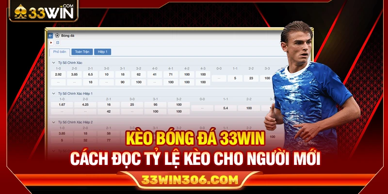Kèo Bóng Đá 33WIN – Bí Quyết Đọc Tỷ Lệ Chuẩn Cho Người Mới