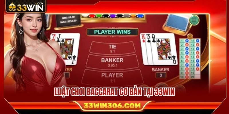 Baccarat 33WIN – Luật Chơi, Cách Cược Và Mẹo Quản Lý Vốn 3 Quy tắc cơ bản khi tham gia Baccarat tại 33WIN