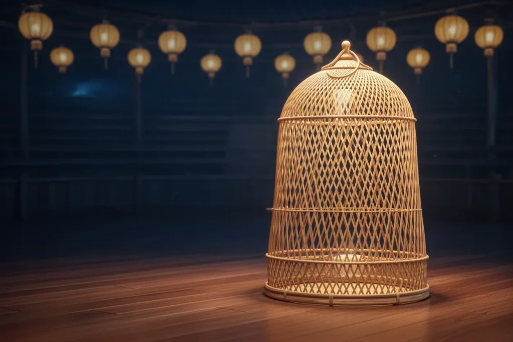 Ảnh minh hoạ lồng tre đan cho mục hỏi đáp đá gà 33WIN